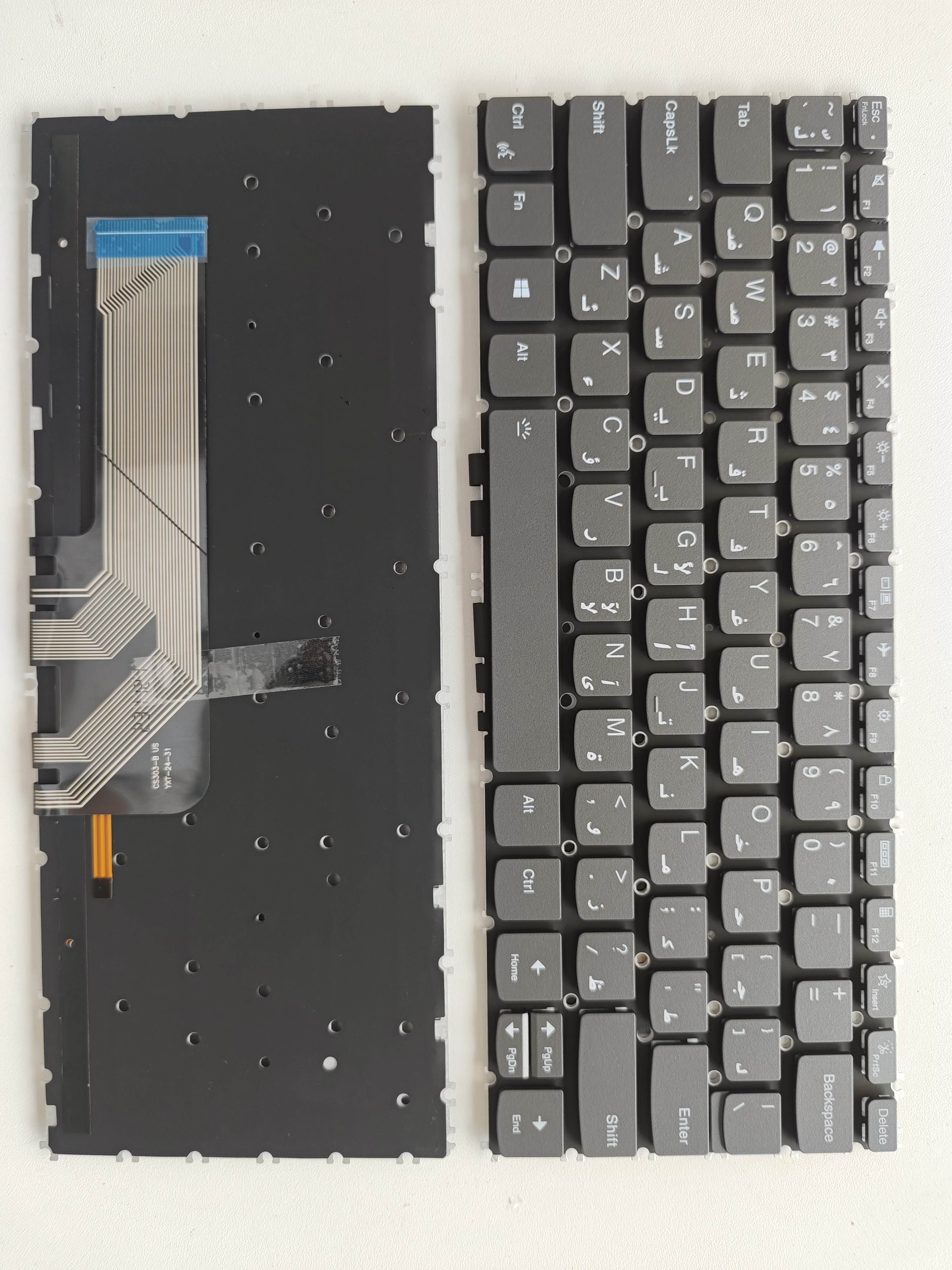 Picture of New Replacement Laptop Keyboard For LENOVO 13X 13s g2/Yoga Pro 13S ITL 2021 Grey Backlit (OEM) AR Layout